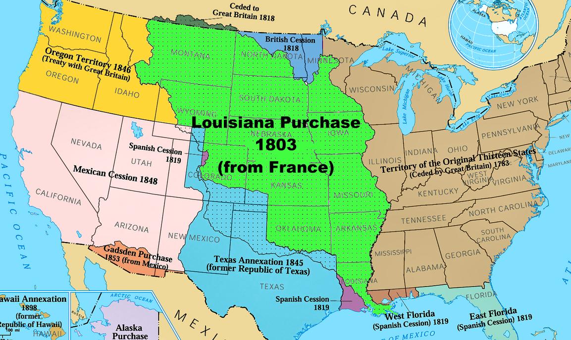 Louisiana Purchase Map Lewis And Clark